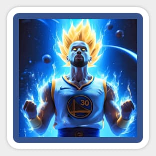 Super Saiyan Steph Curry Sticker